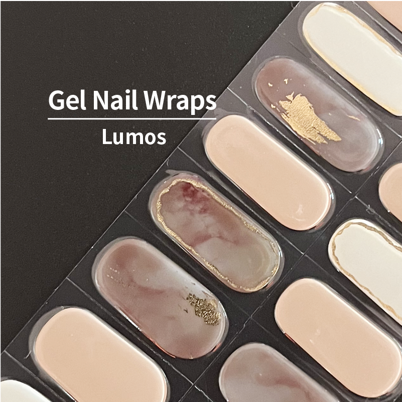 COLOURFULSHARK Nail Artist / Semi-Cured Gel Nail Wraps / Lumos