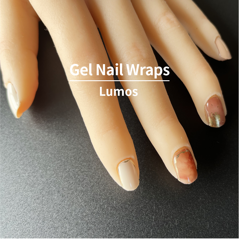 COLOURFULSHARK Nail Artist / Semi-Cured Gel Nail Wraps / Lumos