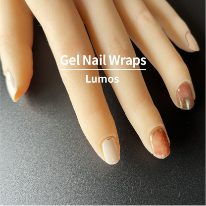 COLOURFULSHARK Nail Artist / Semi-Cured Gel Nail Wraps / Lumos